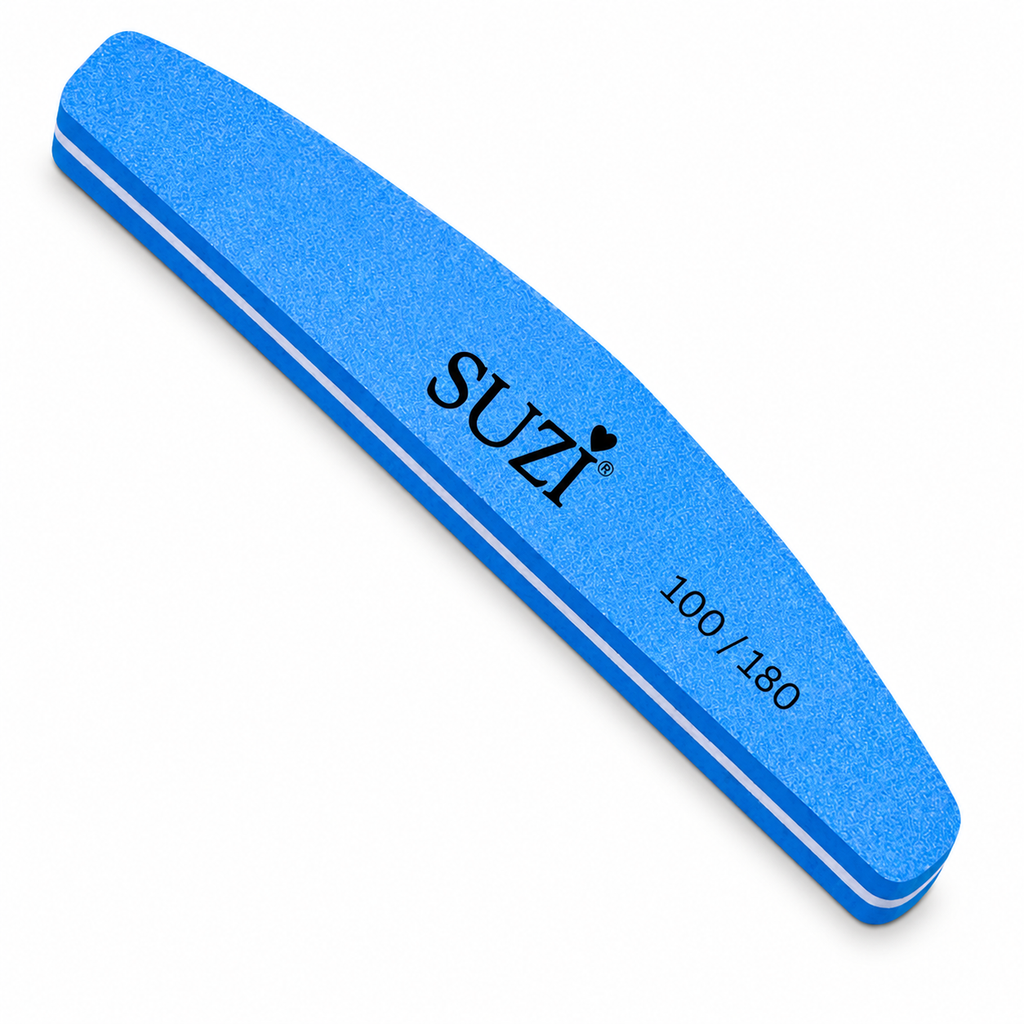 1 Piece Professional Nail File Half moon  Buffer (100/180 Grit) 7007