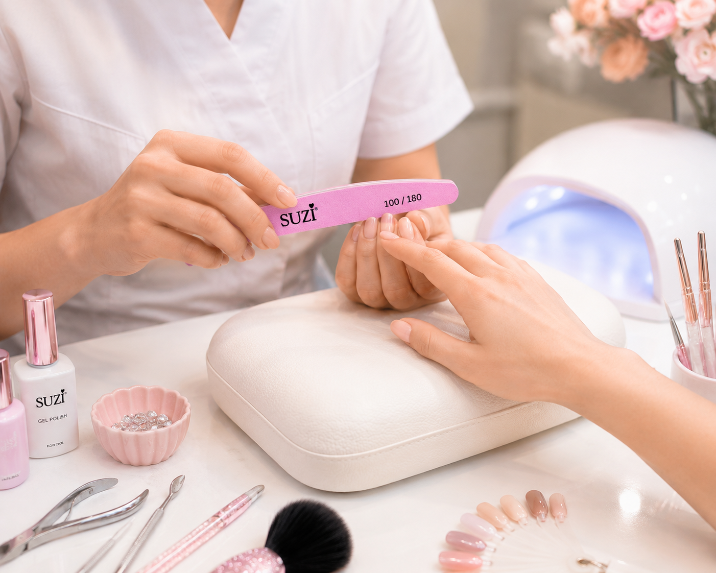 1 Piece Professional Nail File  Banana Buffer (100/180 Grit) 7009
