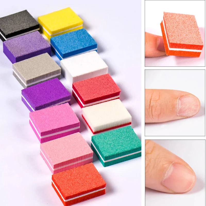 Mini Nail Buffer Blocks – Assorted Colors ( 3*2 Size ) 7017