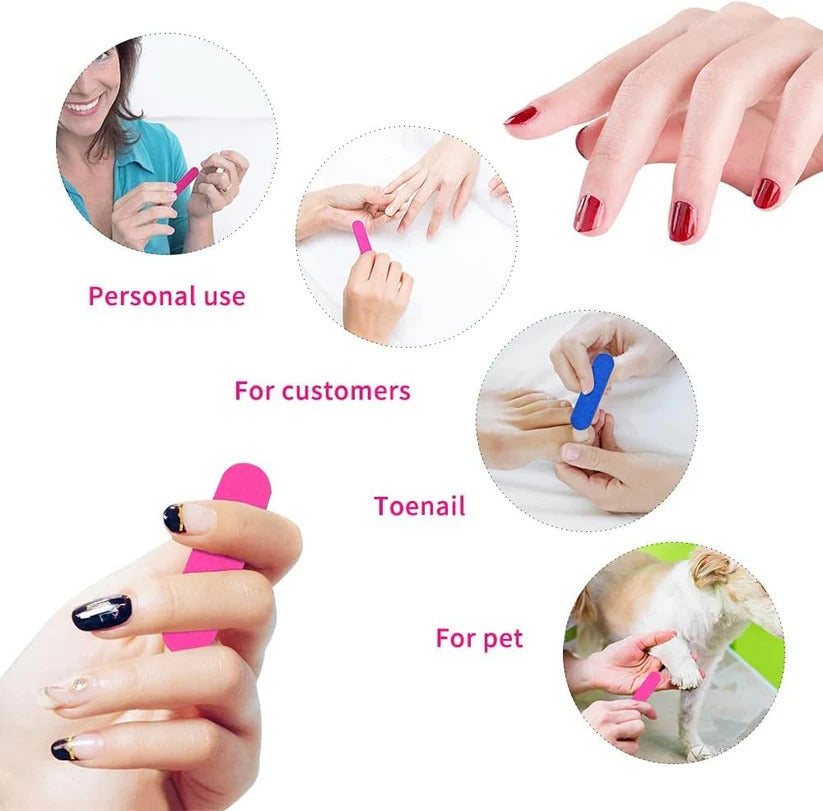 Professional Emery Board Nail Files ( 100 Piece ) 7018