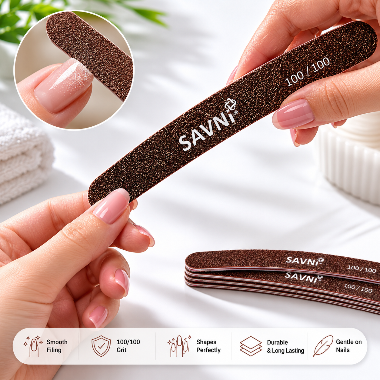 Curved Nail File – 100/100 Grit 7020