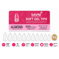 Almond Soft Gel Nail Tips – 550 Pieces, 10 Sizes (  1113  )