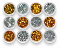 Gold & Silver Nail Art Glitter Set 5059