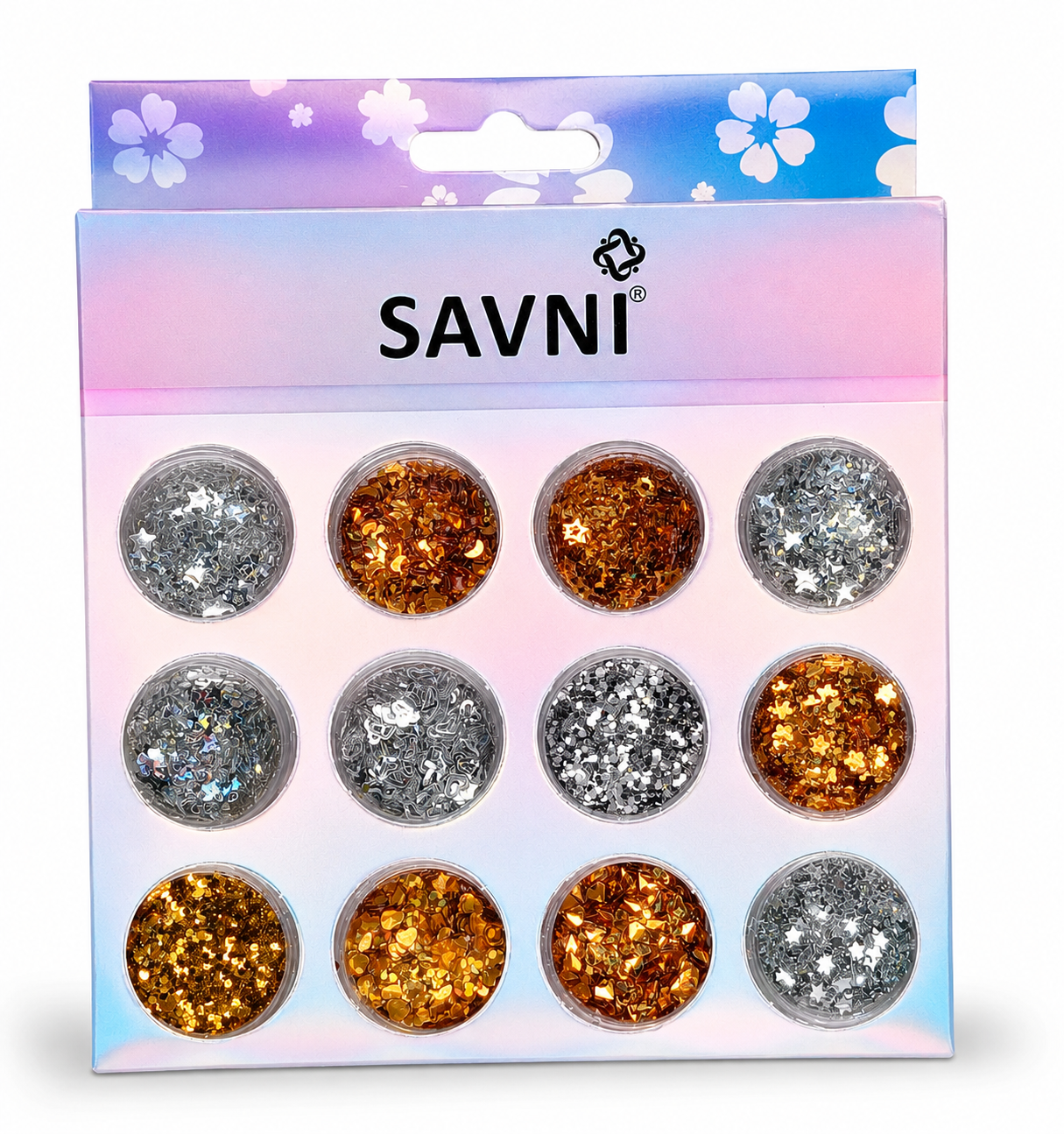 Gold & Silver Nail Art Glitter Set 5059