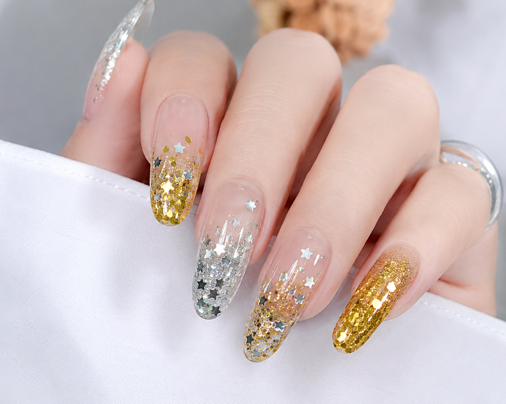 Gold & Silver Nail Art Glitter Set 5059
