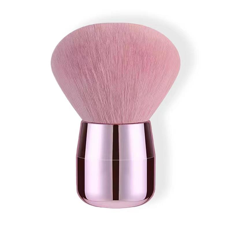 Loose Powder Brush Large Pink Powder Foundation Brush Flat Arched Perfect For Blending Liquid,Concealer , Powder,Buffing and Flawless Cream 1017