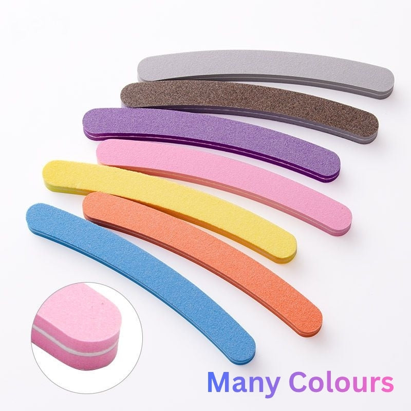 1 Piece Professional Nail File Straight Buffer (100/180 Grit) 7006
