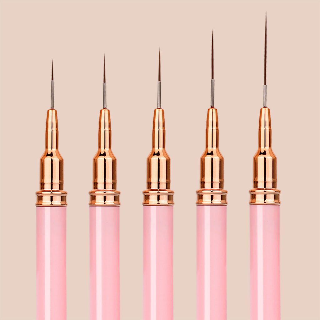 Nail Art Liner Brushes, For Nails Gel, Painting Art Design Brush Set  OF 5 PIECE - 1012