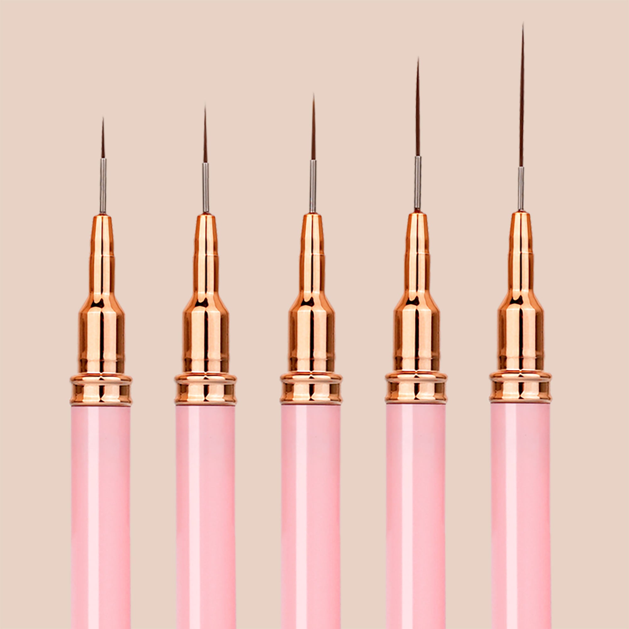 Nail Art Liner Brushes, For Nails Gel, Painting Art Design Brush Set  OF 5 PIECE - 1012