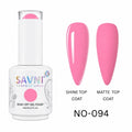 SAVNI Professional Regular gel polish No. 094 with glossy shine and matte nail finishes, 15ml UV LED soak-off nail colour.