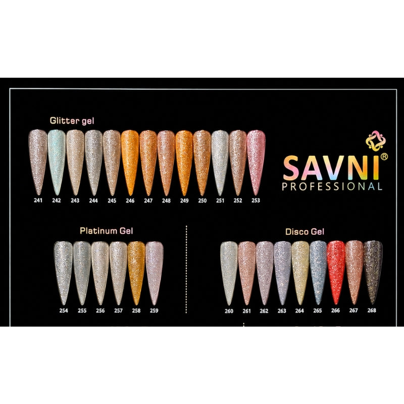 SAVNI GLITTER GEL UV POLISH-241-G