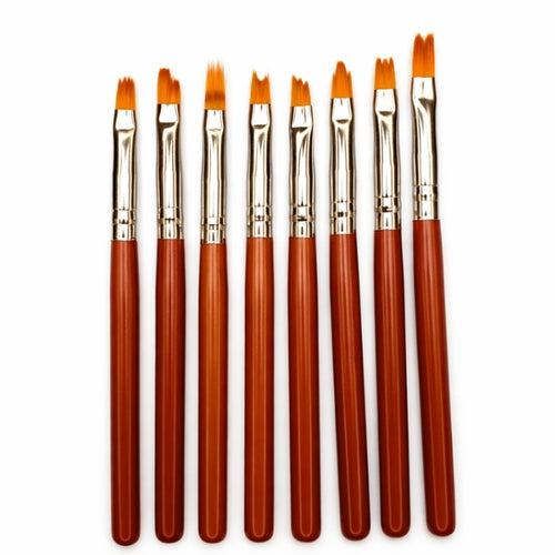 Flower Nail Art Brush Set – 8 Pieces for Petal Designs-1013