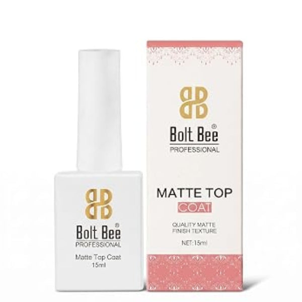 Bolt Bee Matte Top Coat Nail Polish 15ml-9024