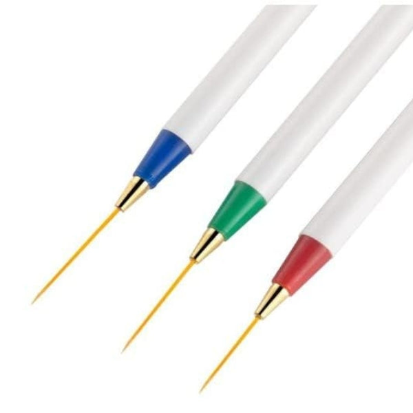 Nail Art Liner Brush Set – 3 Pieces, No. 1, 2 & 3 - 1027