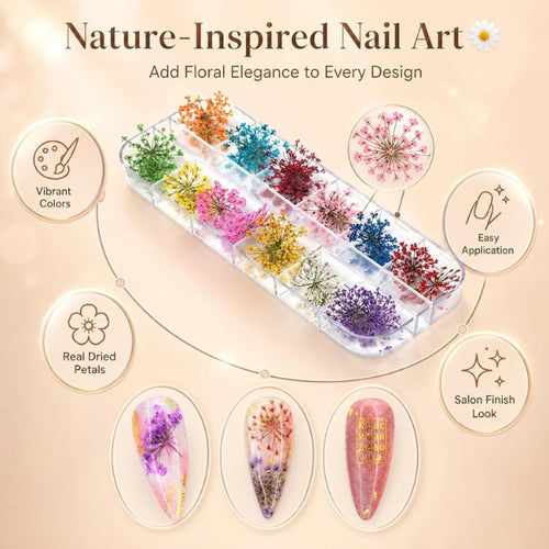 Dried Flower Nail Art Decorations Set-5012