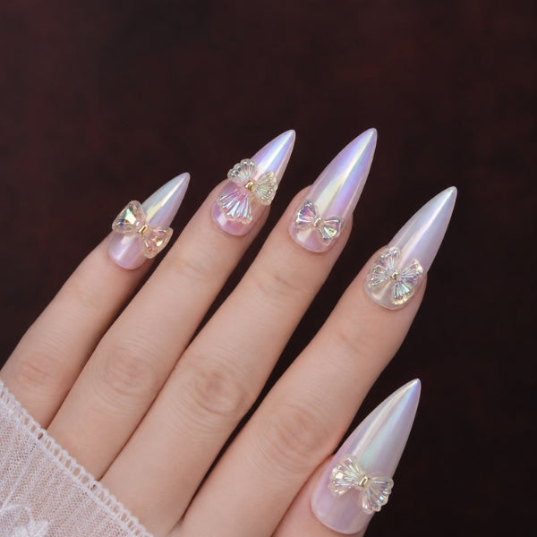 3D Rhinestone Bow Nail Art Charms Set-5009