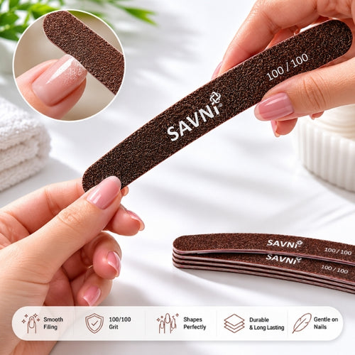Banana Nail File – SAVNI 100/100 Grit-7020