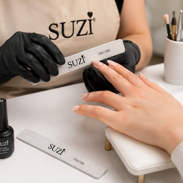 Nail File 100/180 Grit – SUZI Rectangular Nail Filer-7003