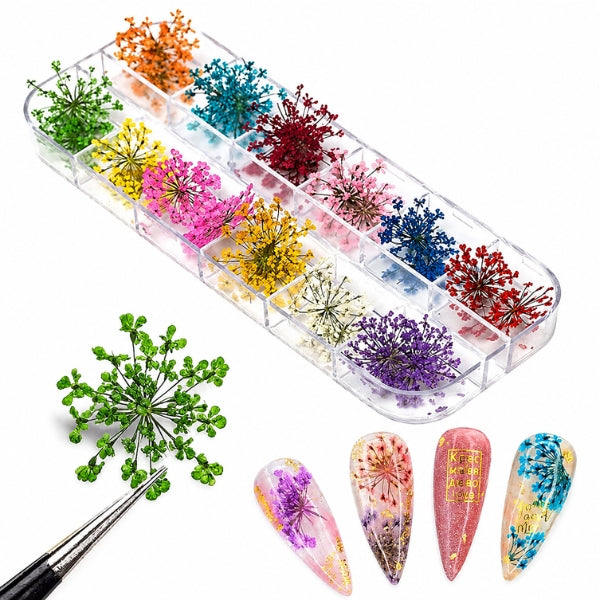 Dried Flower Nail Art Decorations Set-5012