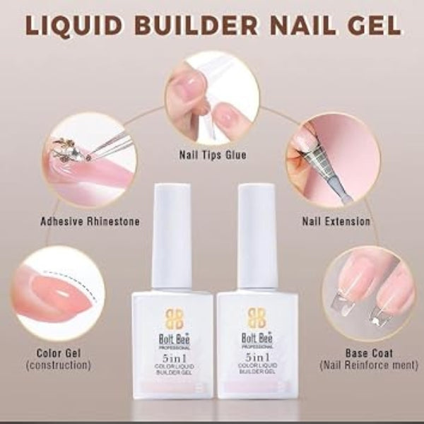 Bolt Bee 5-in-1 Colour Liquid Builder Gel-9008