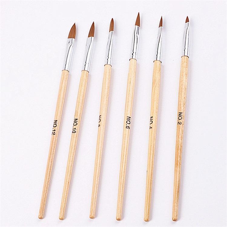 Professional Acrylic Nail Brush Set (6 Sizes) 1002