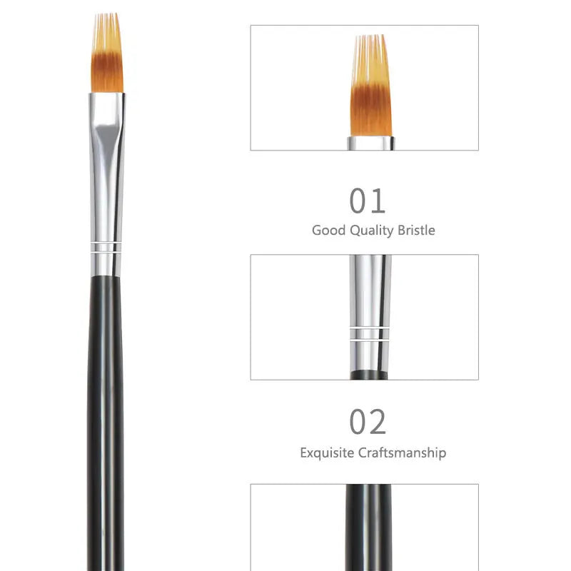 Fan Brush for Glitter and Ombre and Art Application - 1015