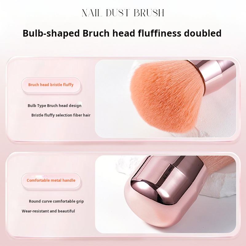Loose Powder Brush Large Pink Powder Foundation Brush Flat Arched Perfect For Blending Liquid,Concealer , Powder,Buffing and Flawless Cream 1017