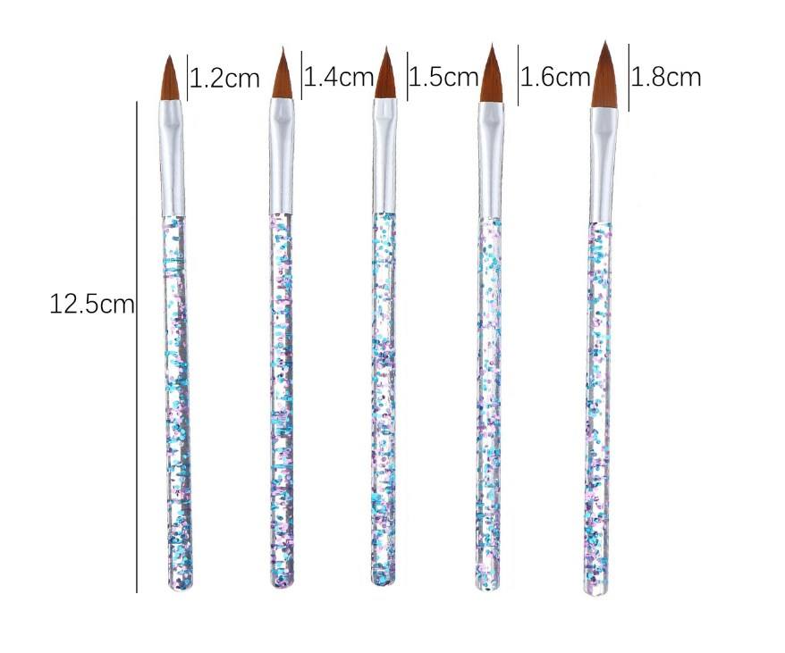 ACRYLIC BRUSH 5 PIECE - 1028